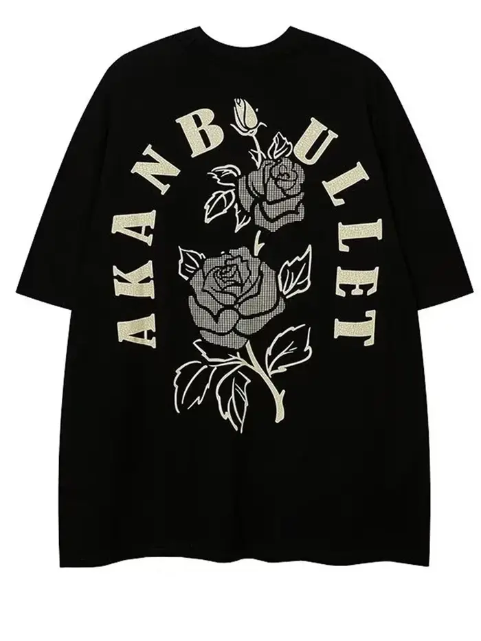 T-shirt manches courtes pour homme, Streetwear, Hip Hop, Harajuku, mode, estival, surdimensionné