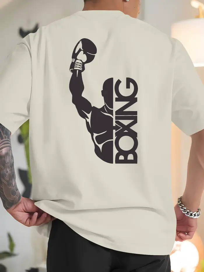 T-shirt de sport de boxe pour hommes