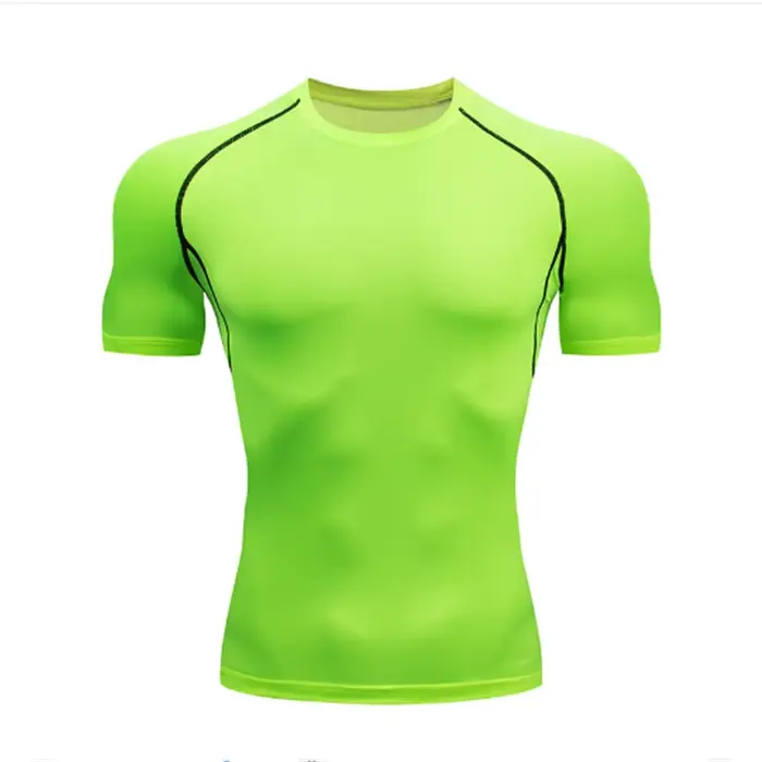 T-shirt de compression élastique à séchage rapide pour homme