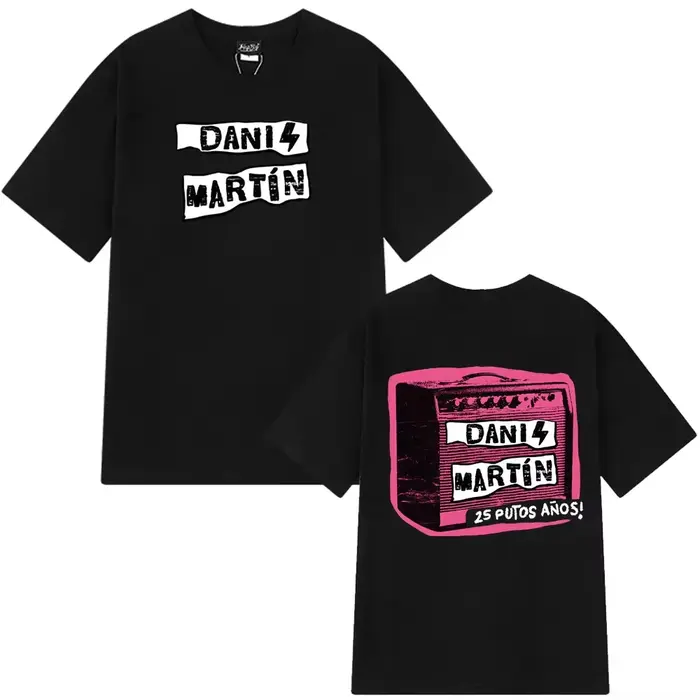 T-shirts imprimés 2026 Dani Martín Concierto 25 Años, mode homme et femme, t-shirt classique de haut