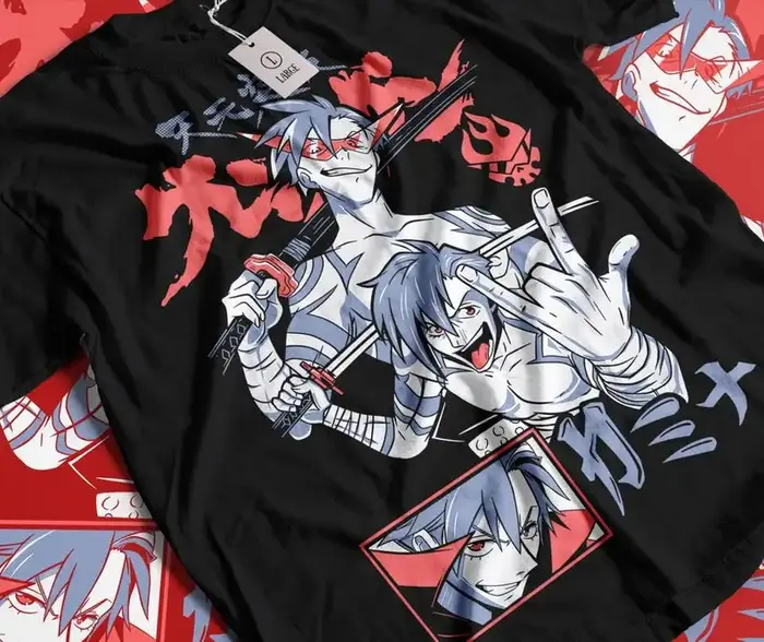 Kamina Tengen Toppa Gurren Lagann T-Shirt, Kamina Simon Yoko Mecha Anime Shirt, Esthétique Manga Tee