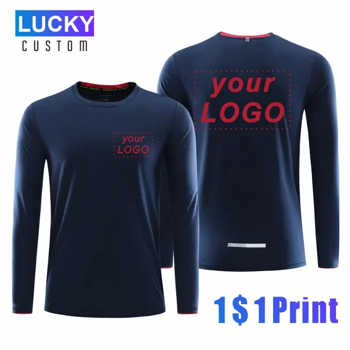 T-shirt de sport à manches longues à séchage rapide