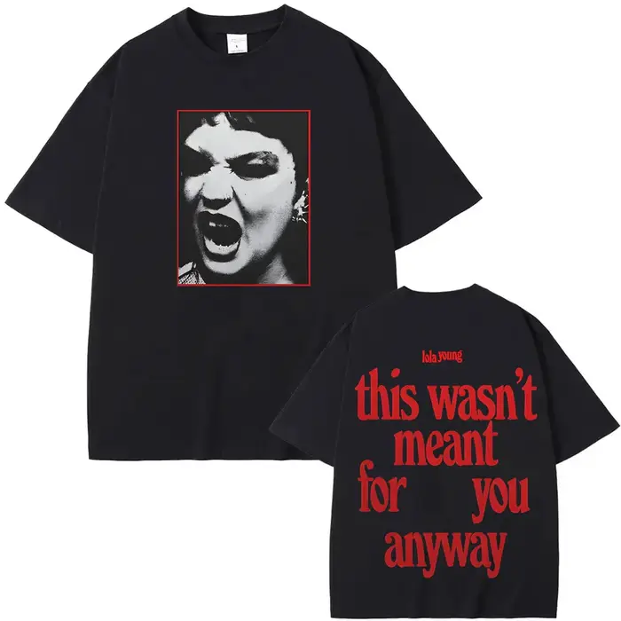 LOLA YOUNG T-shirts 2025 t-shirt été Rock manches courtes unisexe surdimensionné 100% coton doux vêtements col rond hauts de haute qualité