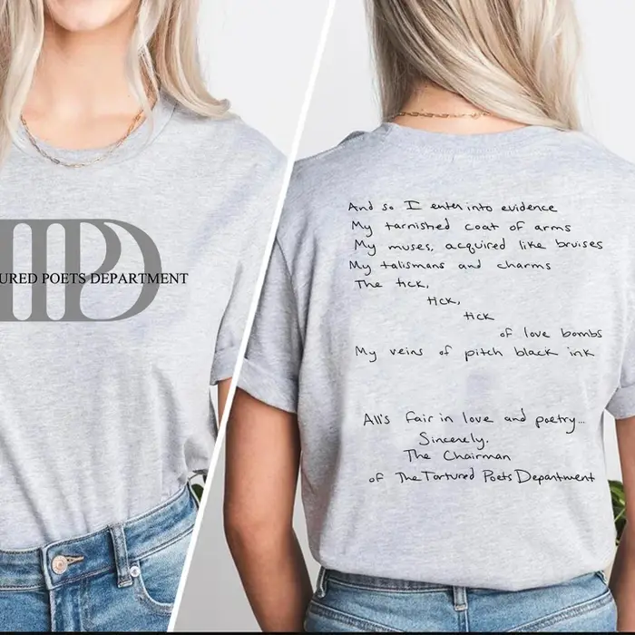 T-Shirt à Manches Courtes en Coton pour Femme, Streetwear, avec Imprimé TTPD