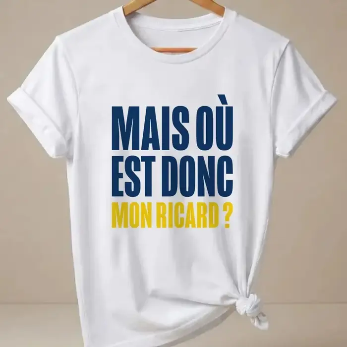 T-shirts graphiques d'été Ricard pour femmes et hommes