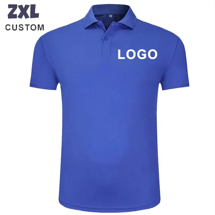 Polo de travail professionnel avec logo imprimé personnalisé