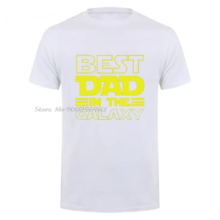 Meilleur papa dans la galaxie T-Shirt drôle fête des pères présent cadeaux d'anniversaire