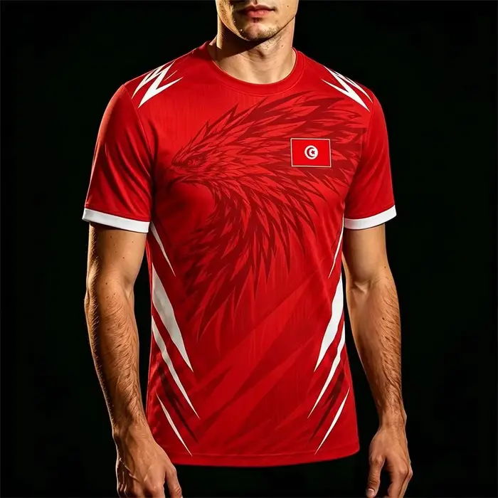 Maillot de football de l'équipe nationale de Tunisie pour hommes