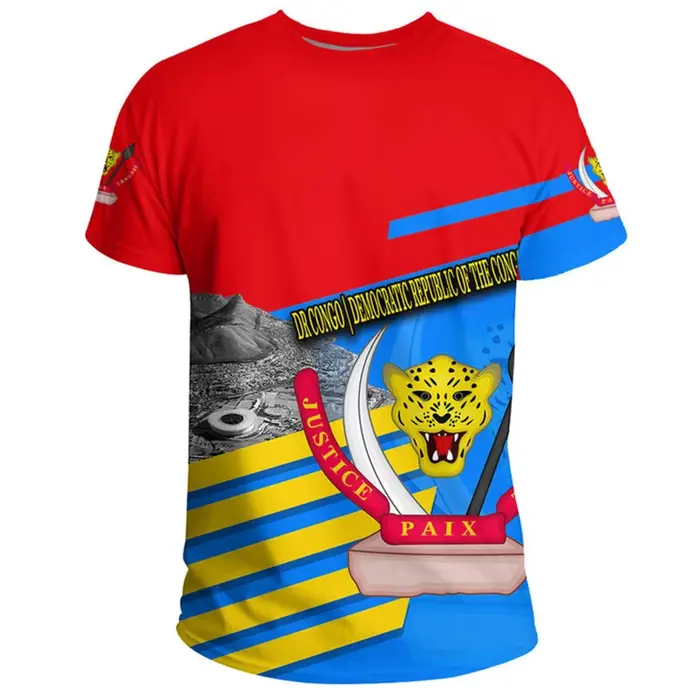T-shirt manches courtes col rond République démocratique du Congo