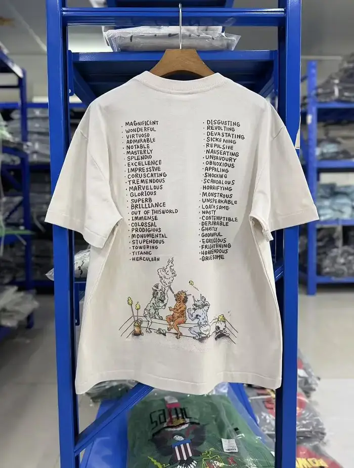 SAINT T-shirts blancs à manches courtes
