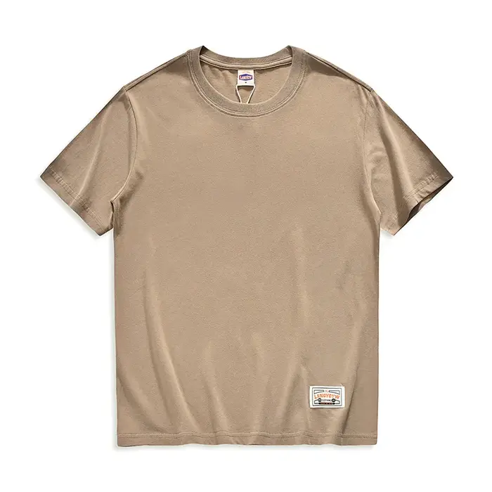 T-shirt en coton à col rond pour hommes