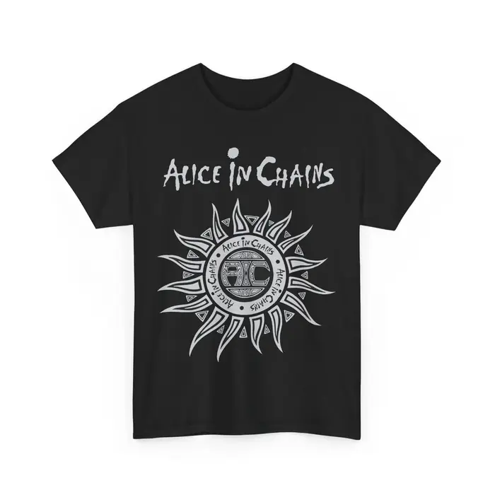 T-shirt unisexe Alice In Chains avec logo soleil