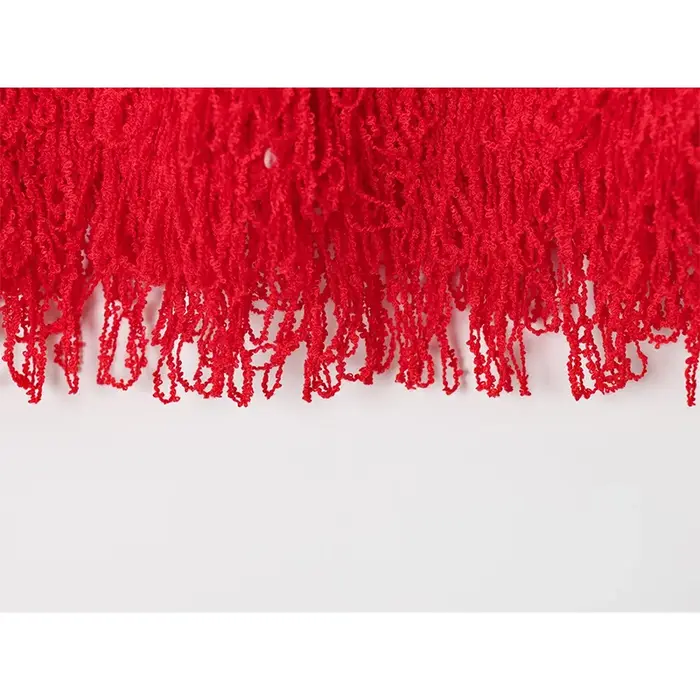 Gland sans manches tricoté gilet haut femmes col rond décontracté automne rouge hauts pullover