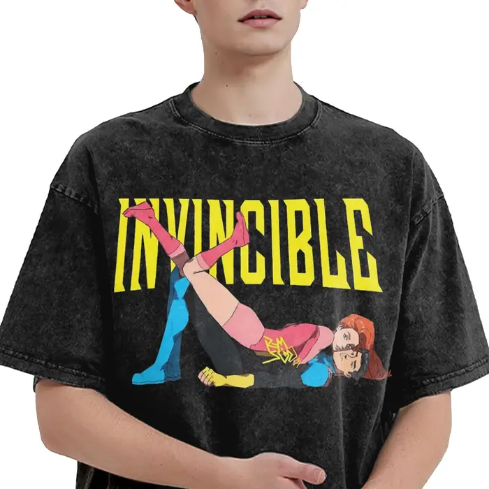 Super-héros Invincible Manga T-shirt Harajuku rue mode