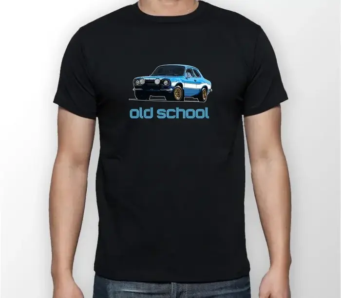 T-shirt Homme Coton Été Unique Streetwear Marque Classique Rétro Vintage WRC Voiture Rare Mk1 Mk2 Rs Mexico