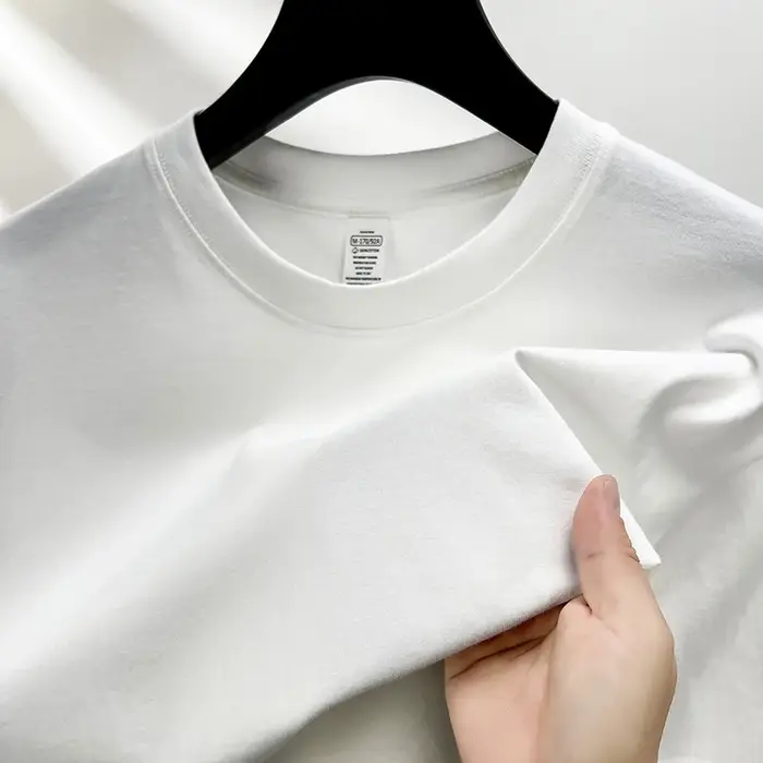 100% coton Été marque haut de gamme hommes manches courtes col rond Fashion Edition Type demi - manc