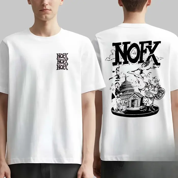 Hommes femmes Fans essentiels à manches courtes hauts marque de mode été décontracté quotidien T-shirt NOFX Rock Band