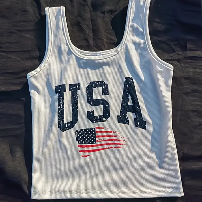 T-shirt imprimé lettre pour femme, haut court, t-shirt mince, streetwear vintage grunge, vêtements e