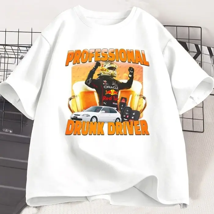 T-shirt professionnel pour hommes « Conduite en état d'ébriété »