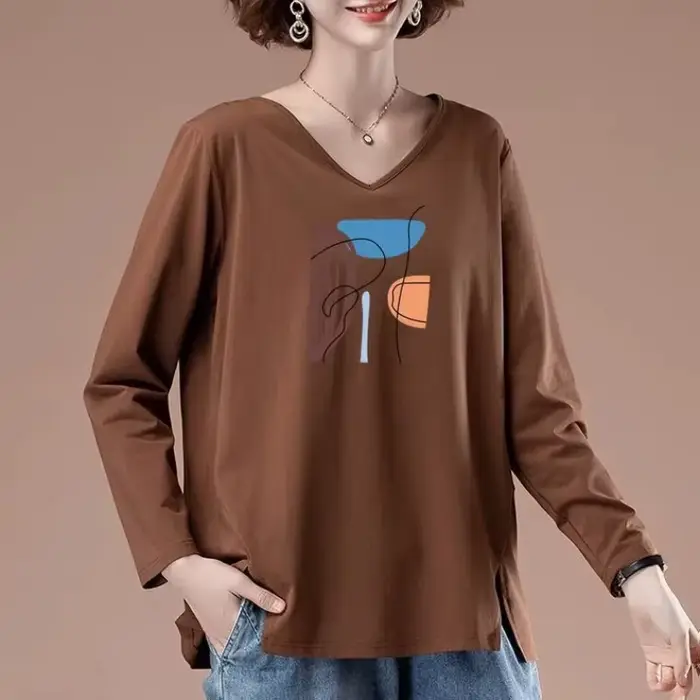 T-shirt à manches longues pour femmes