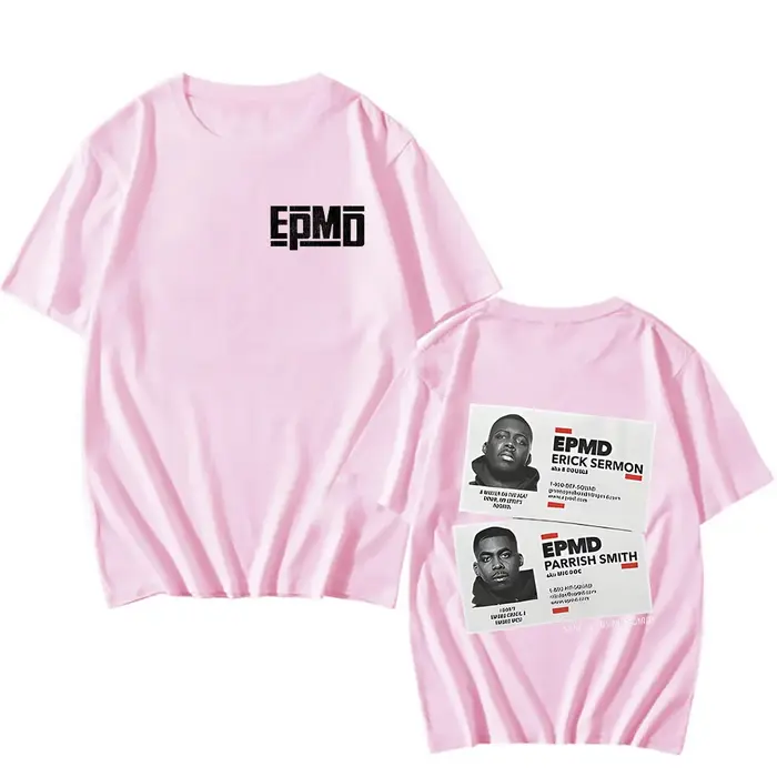 EPMD-T-Shirt à Manches Courtes pour Homme et Femme, en Coton, avec Logo de Musique Old School, Hip H