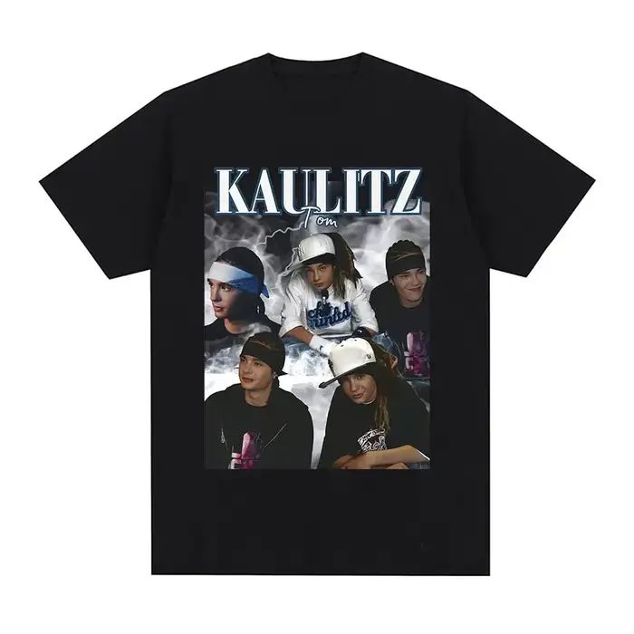Rock Band Tokio hôtel Tom Kaulitz graphique T-shirt hommes vêtements Hip Hop Punk gothique T-shirt c