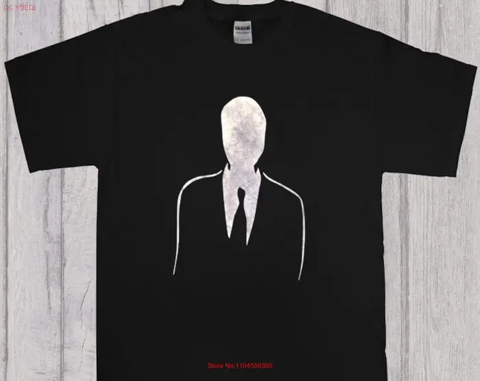 Slenderman Film d'horreur Halloween Goth T-shirt manches longues ou courtes