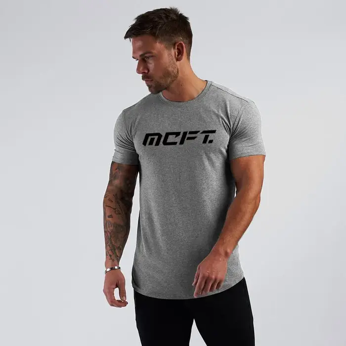 T-shirts de course d'été pour hommes, vêtements de sport à manches courtes, vêtements de fitness en 