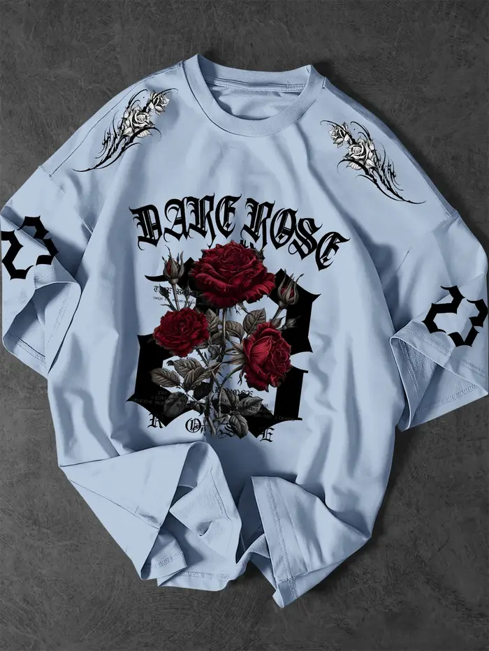 T-shirt graphique Dark Rose 23 pour hommes