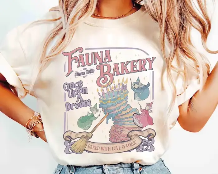 T-shirt vintage pour femme « Baked with Love & Magic », tee-shirt oversize pour homme, streetwear un