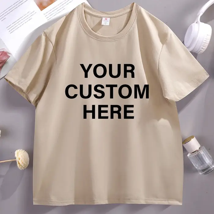 T-shirt en coton imprimé personnalisé