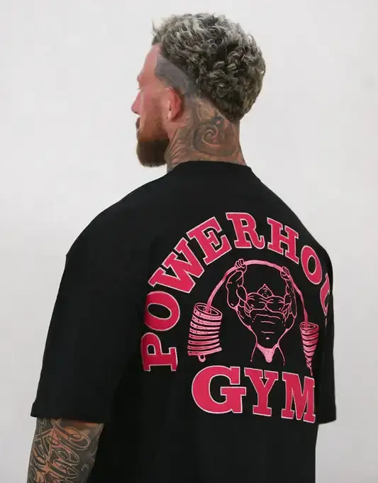 T-shirt de fitness pour homme 2026 GYM - Respirant et absorbant la transpiration. Fabriqué en pur coton
