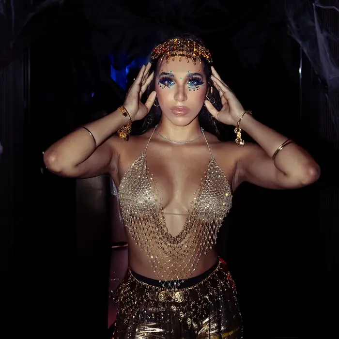 Débardeur Crop Top Femme Sexy à Strass