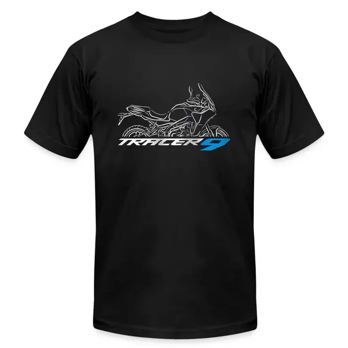 T-shirt décontracté pour hommes, Yamahas Tracer 9, graphique, manches courtes, été, 100% coton, S-3X