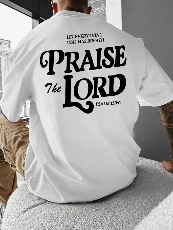 T-shirt graphique « Que tout loue le Seigneur » de Christian Faith