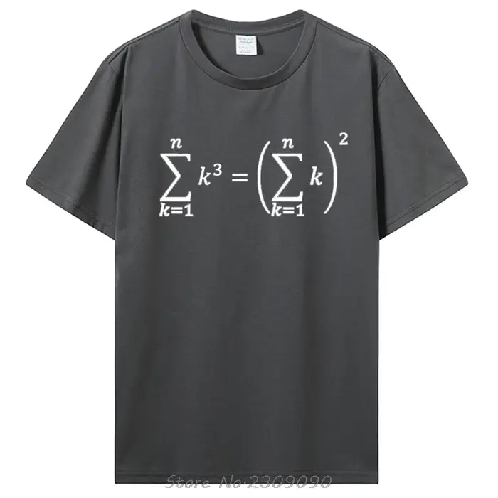 T-shirt Sum of Cubes Maths Print