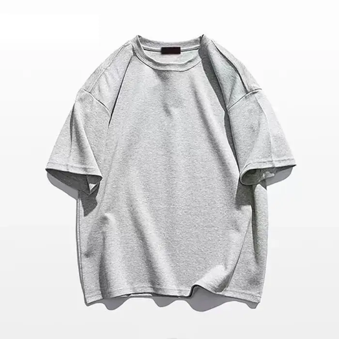 T-Shirt 100% coton pour hommes et femmes, de haute qualité, couleur unie, vêtements de base décontra