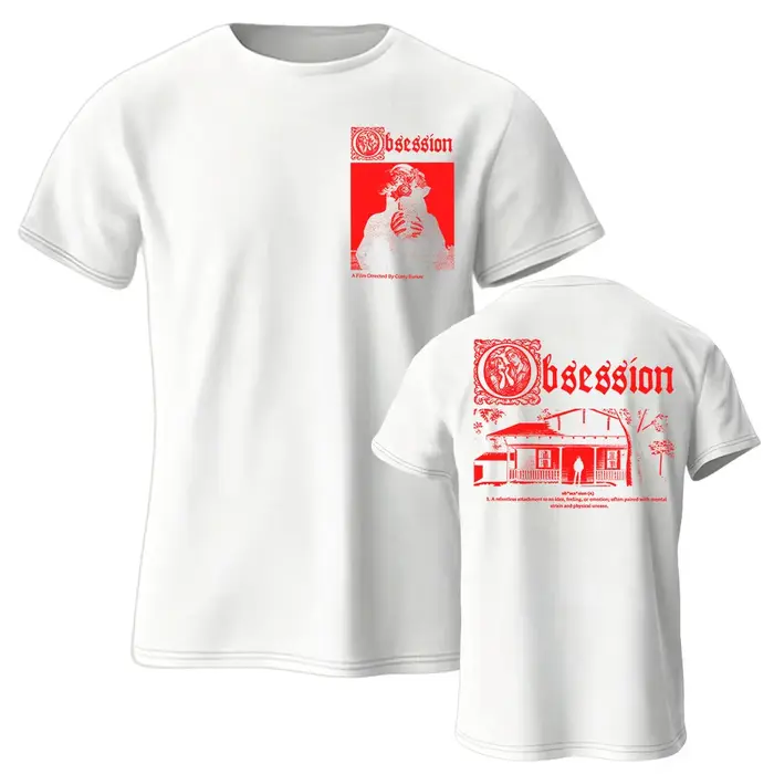 T-shirt « Movie Obsession I Love You » en coton pour l'été, décontracté, pour hommes/femmes, à manch