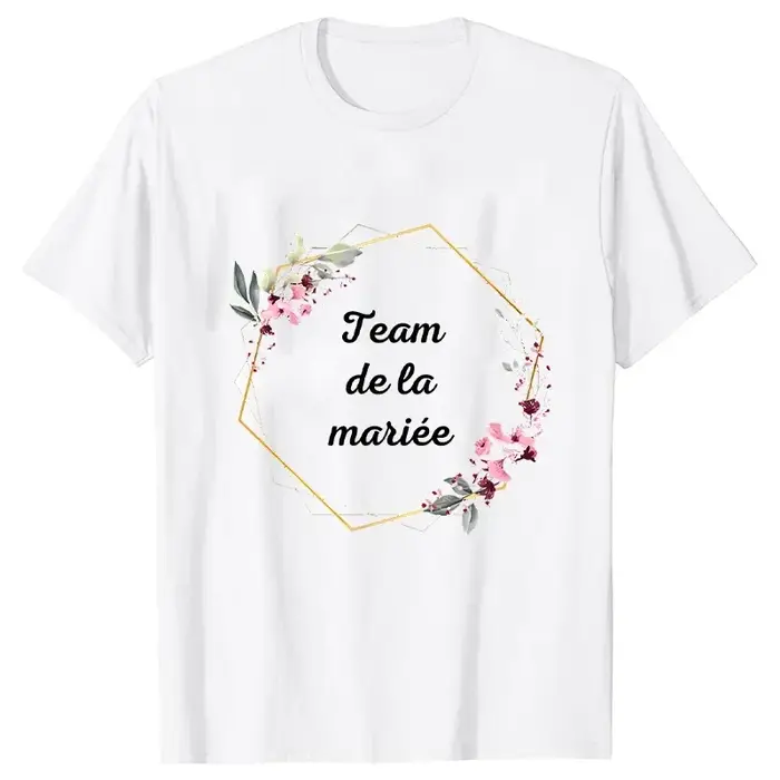 T-shirts de mariage de mariée français EVJF Future Team hauts
