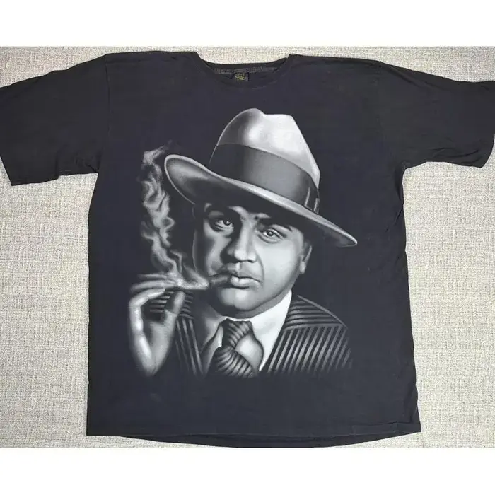 Vintage Al Capone chemise hommes grand graphique Gangster Mobster Chicago années 90 t-shirt