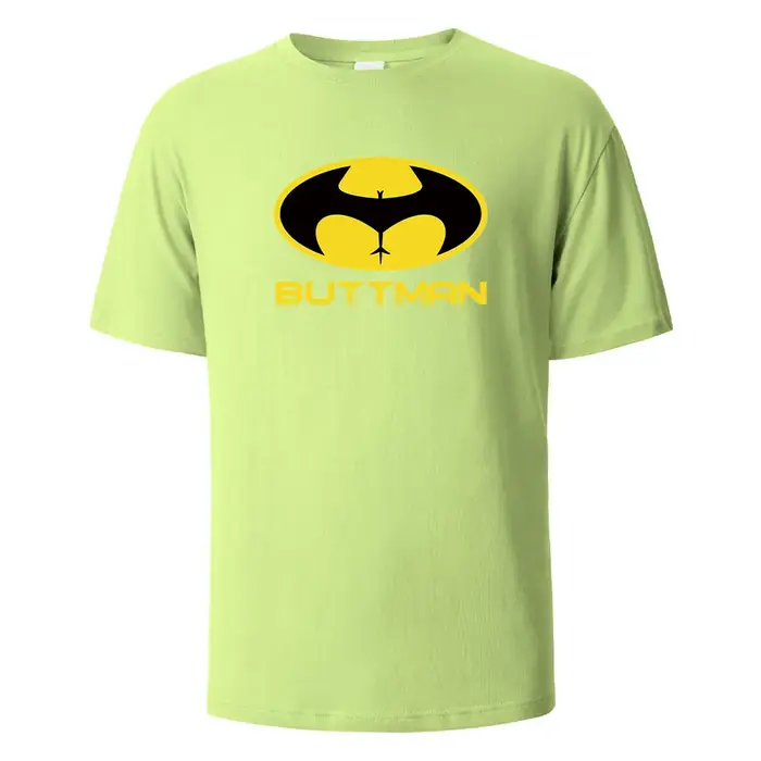 T-shirt imprimé Buttman pour hommes et femmes