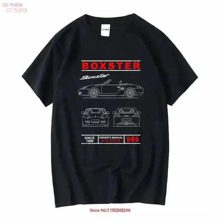 T-shirt vintage Boxster 986, style délavé, élégant, doux, extensible, confortable, légèrement polyvalent, avec motif graphique