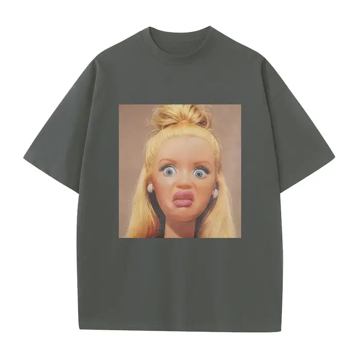 T-shirt humoristique et dégoûtant avec motif de poupée Meme