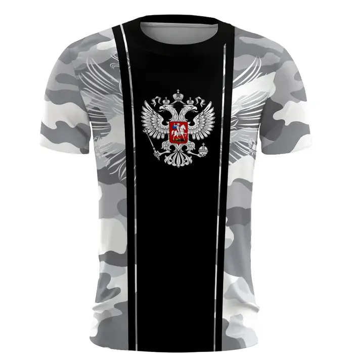 Russie hommes T-Shirts 3d drapeau russe T-Shirt à manches courtes