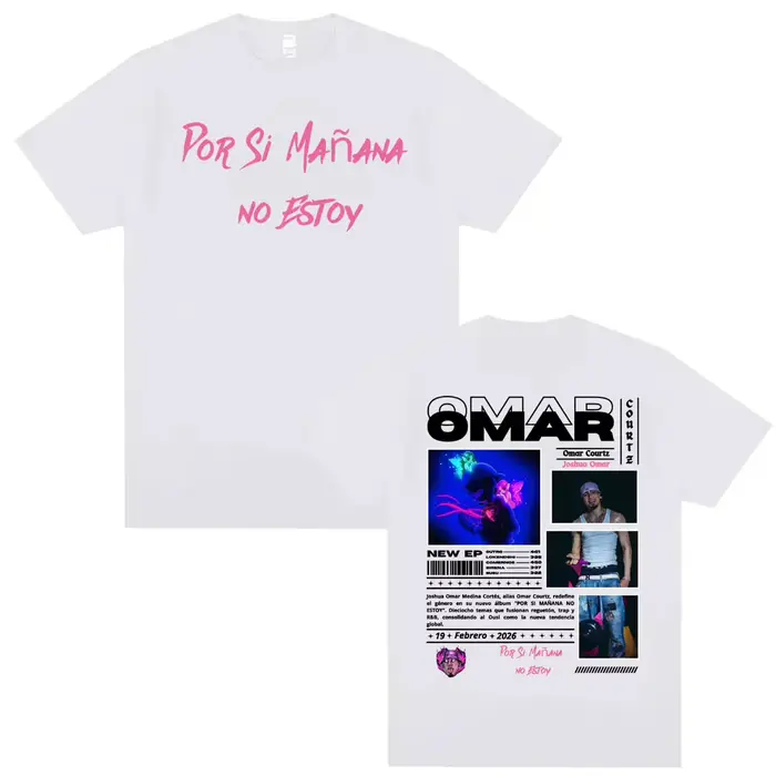T-shirt graphique Omar Courtz Por Si Manana No Estoy 2026 Tour