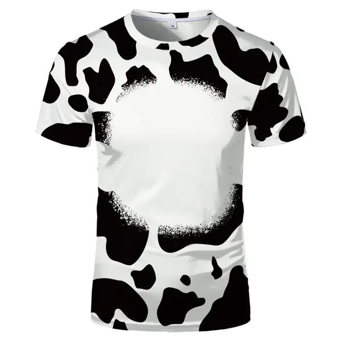 T-Shirt à manches courtes pour impression de Logo, blanc, à rayures, à la mode