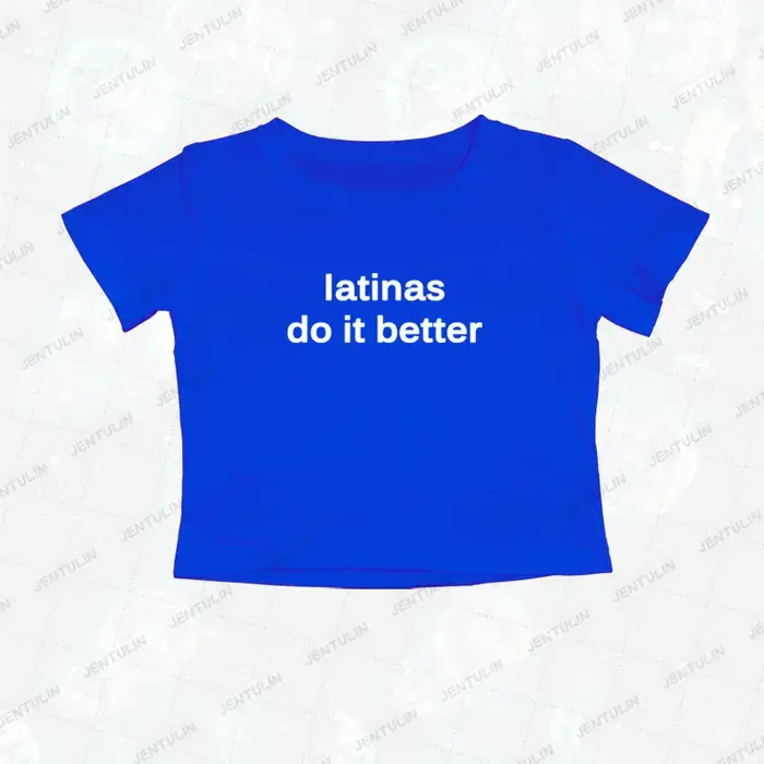 Latinas font mieux T-shirt imprimé mignon femmes à manches courtes culture hauts Harajuku Goth bébé t-shirts rétro