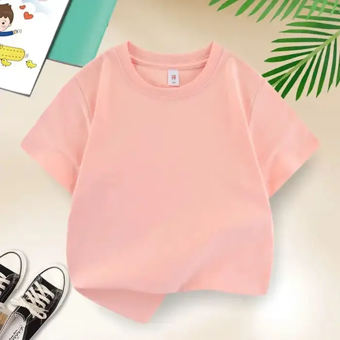 T-shirt pour enfants, haut d'été en coton