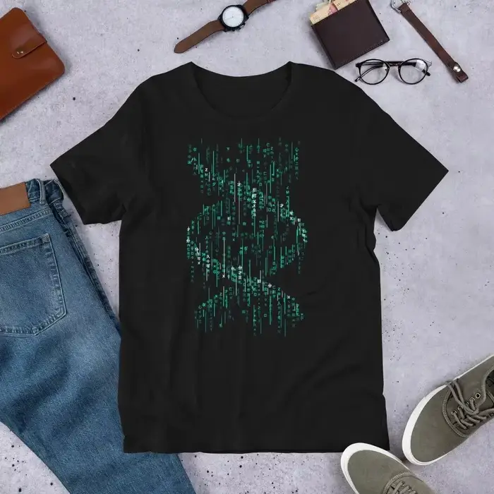 T-shirt Matrix à code binaire