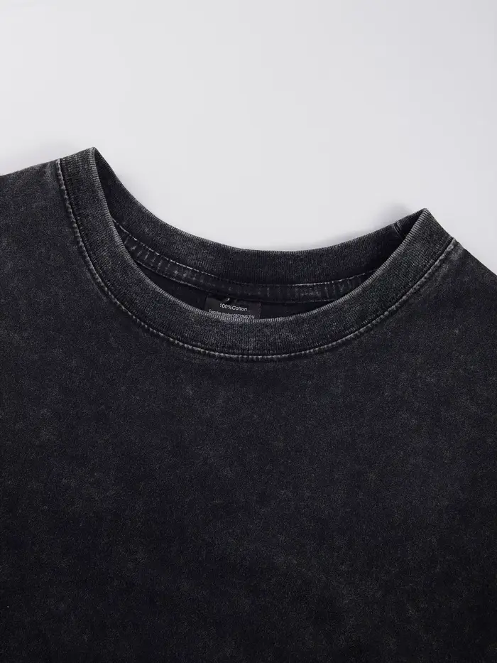 T-shirts pour femmes en coton à manches courtes, style bohème, imprimé floral, délavés, col rond, coupe oversize, vêtements d'été